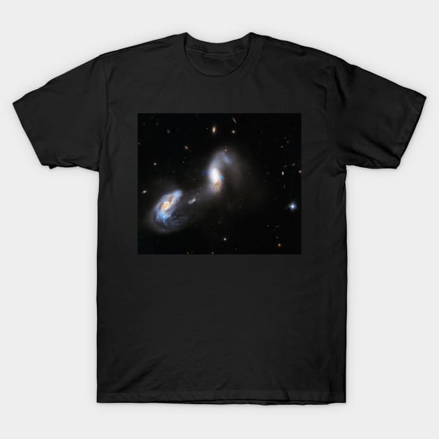 Hubble Snaps a Pair of Interacting Galaxies T-Shirt by Tidio Art